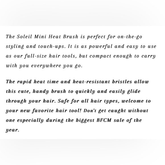 Soleil Mini Heat Brush in Apricot - Picture 6 of 7